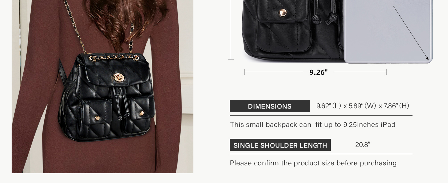LEATHER BACKPACK PURSE