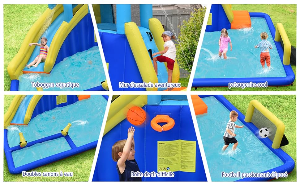 COSTWAY Château Gonflable Aquatique 6 En 1 Enfant 3 Ans+ Pisine Toboggan Escalade Football Basket-ball Jet D'Eau 526 X 373 X 203 Cm Sans Gonfleur 11 COSTWAY Château Gonflable Aquatique 6 En 1 Enfant 3 Ans+ Pisine Toboggan Escalade Football Basket-ball Jet D'Eau 526 X 373 X 203 Cm Sans Gonfleur -Pas Cher Clair Jardin Magasin AAHKMJXYDAFdJAOAIMEbOAchlkWZ0oakZn uVZ0mPidMNbILvCvspZ4oG3fPgIqc1P26RdPiG8KHKUtblW5 ULKvLD1OHzwX jolGWPZGyLZfJBT3FoGI9AtCxj