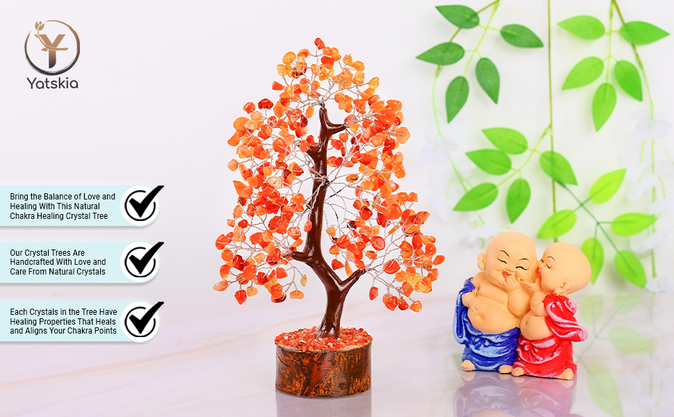 gemstone bonsai crystal tree positive energy