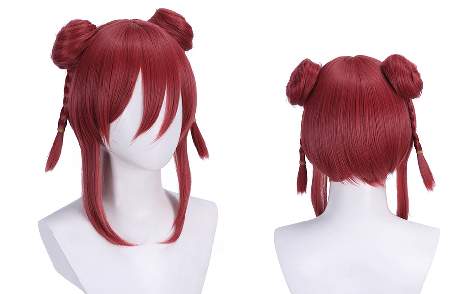 Amazon.co.jp: コスプレウィッグ フルウィッグ ストレート 三つ