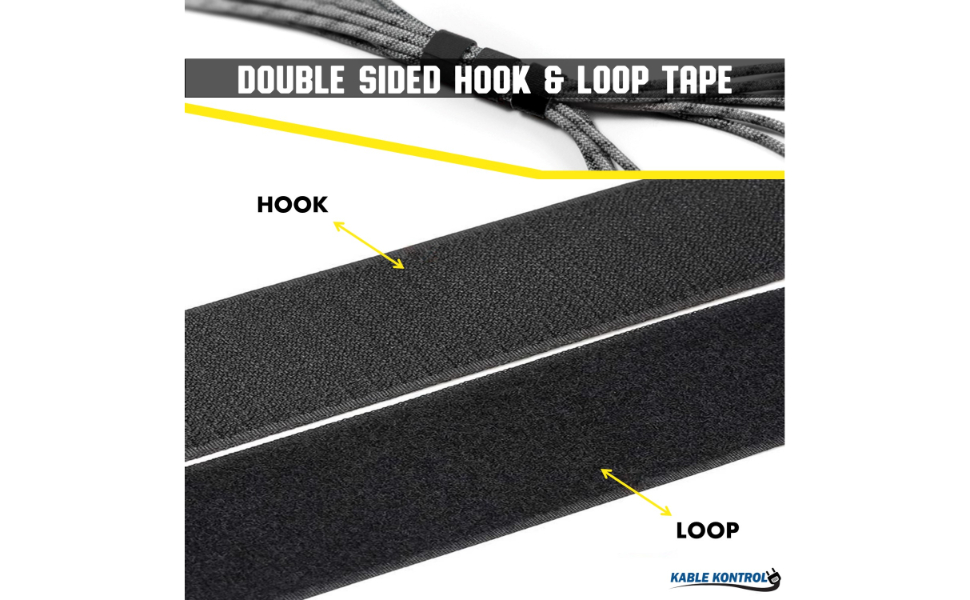 Kable Kontrol Hook and Loop Tape Roll 3/4” Wide x 15’ Ft