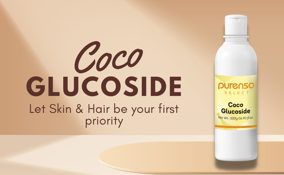 Buy Purenso Select Coco Glucoside, 500g I Natural Surfactant, for