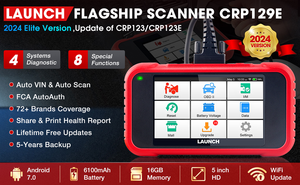 launch scanner launch crp129e launch obd2 scanner diagnostic tool crp129e elite crp129e