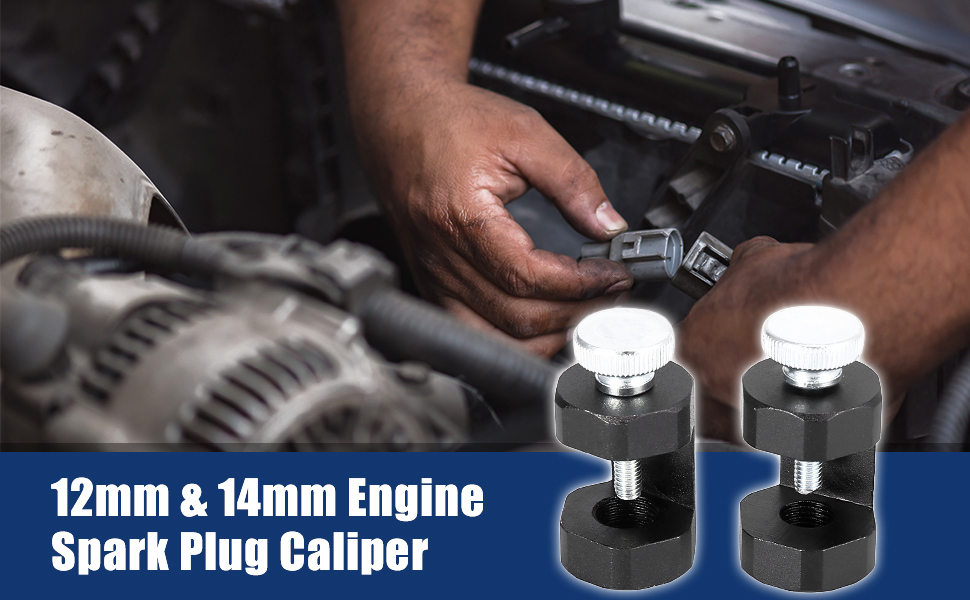 X AUTOHAUX Universal 12mm 14mm Engine Spark Plug Caliper