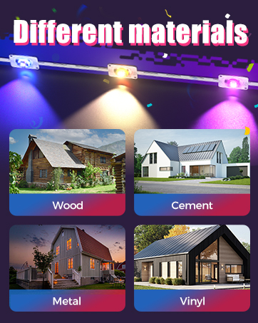 POOFZY Permanent Outdoor Lights for House