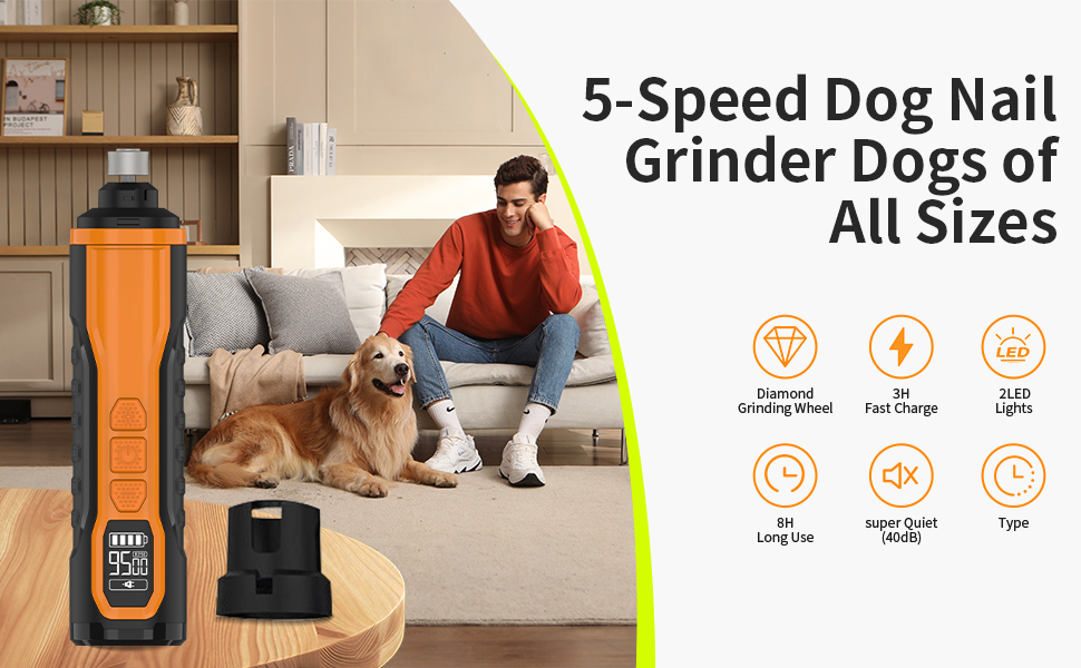5-Speed Dog Nail Grinder