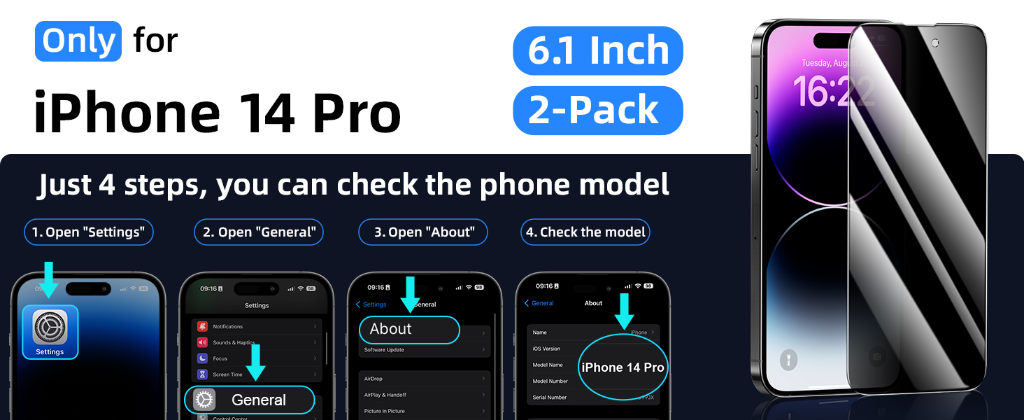 Screen Protector iPhone 14 pro screen glass film