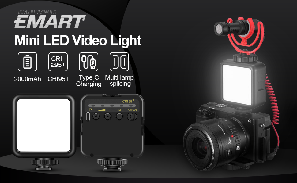 IDEAS ILLUMINATED EMART LED Video Light, Dimmable Camera