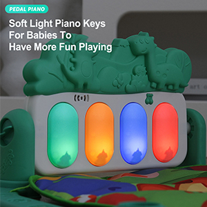 KidLe Baby Gym Activity Mat with Toys, Kick and Play Piano, Rattle Balls, Teething Toys (Polychrome) 23 Baby Gym Play Mats Baby Toys Tummy Time Mat Toys Musical Activity Center