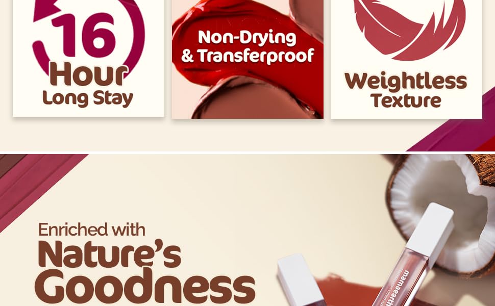 Feather Light Liquid Matte Lipstick with Coconut & Vitamin E