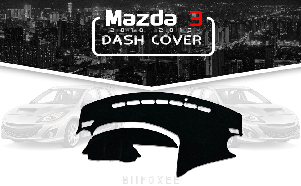 Biifoxee Dash Cover Custom fit for Mazda 3 2010 2011 2012 2013 Dashboard Cover