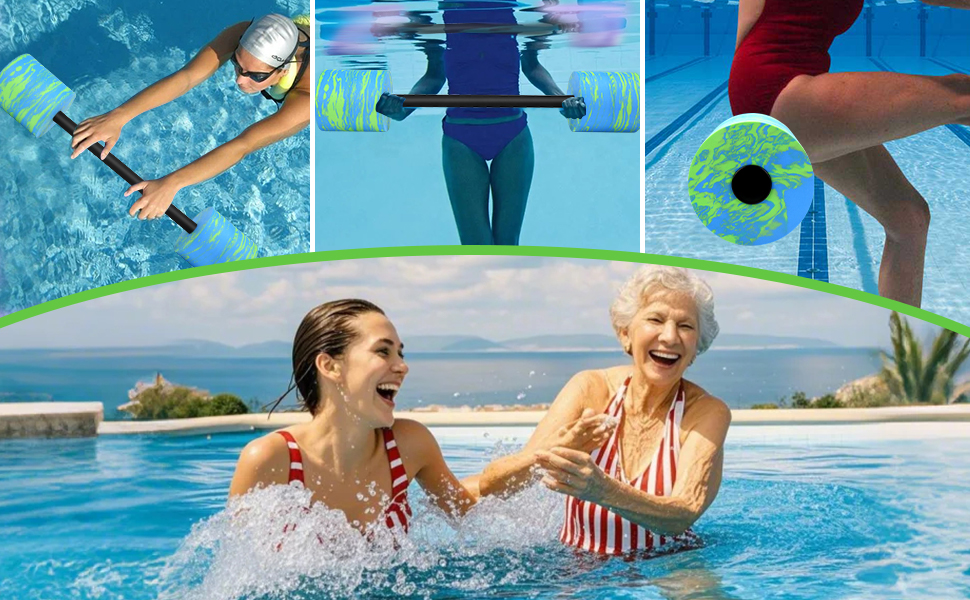 Aquatic Exercise Equipment Swim Barbell pool barbell Swim Dumbbell