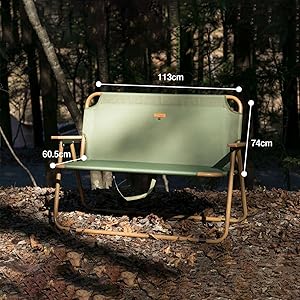 S'more スモア アウトドアベンチ(ブラウン) 二人掛け折りたたみベンチ S'more スモア アウトドアベンチ(ブラウン) 二人掛け折りたたみ