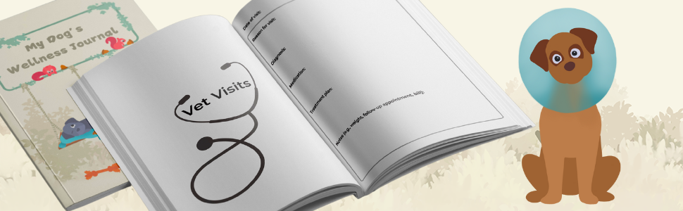Vaccination and Medication Record Book for Dogs