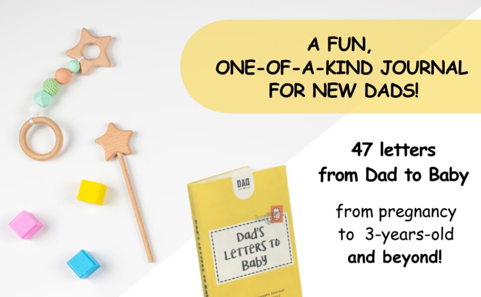 A fun and engaging  journal for soon to be dads and new dads. 47 letters from Dad to Baby 