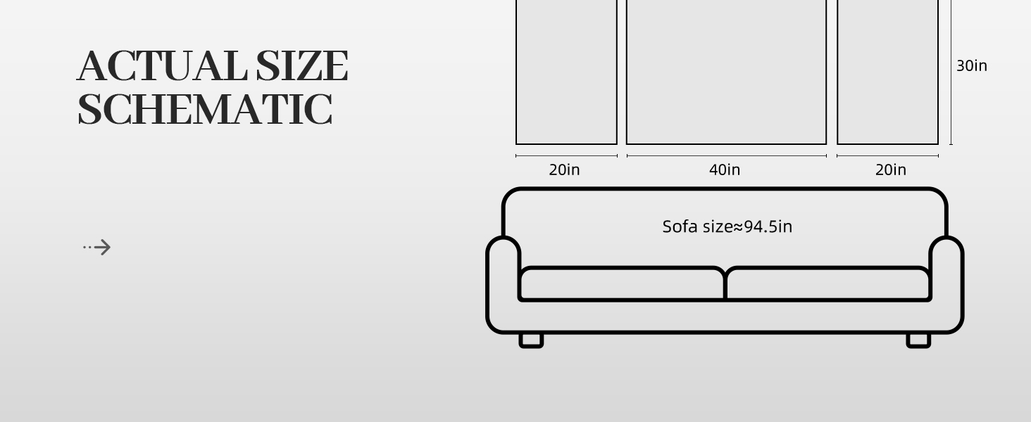 Suitable size for various scenes