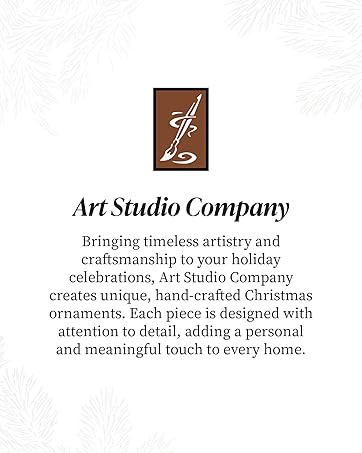 Art Studio Company, Christmas Ornaments, artisan-crafted, hand-painted blown glass ornaments