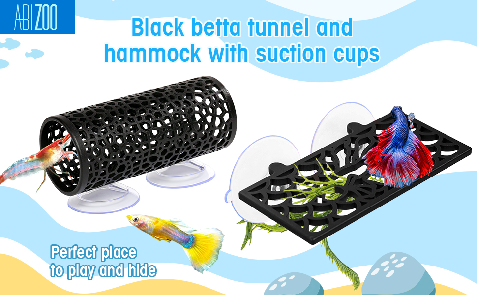 Betta Fish Relaxation Tube, Black, Blue, Red, White, Silver, Two Suction  Cups for Added Stability. Betta Fish Resting Tube -  Norway