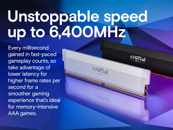 Memoria CRUCIAL RAM PRO DDR5 - 6400 MHZ - Kit da 32 GB (16