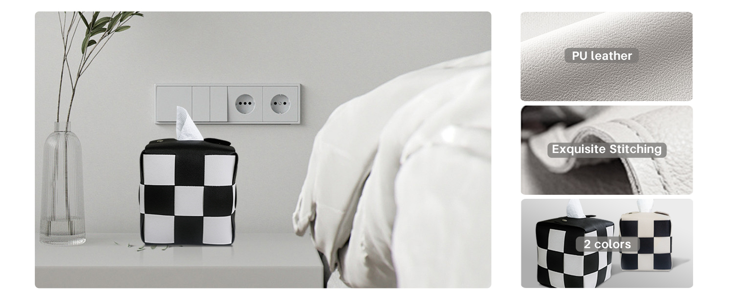 modern standard blanco square toilet tissue box tabla caja de pañuelos tapa cuadrada escritorio