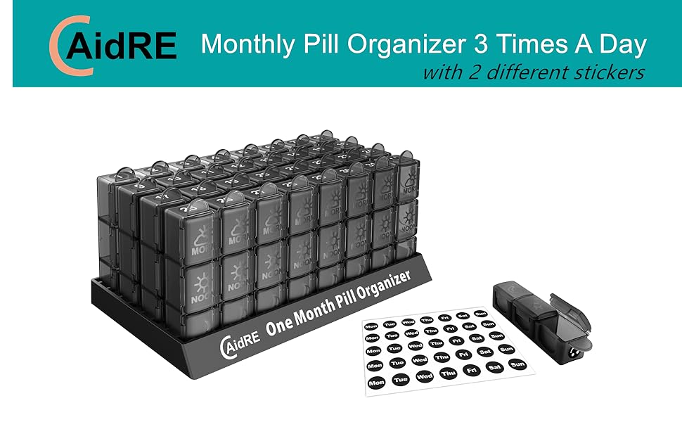 one month pill organizer