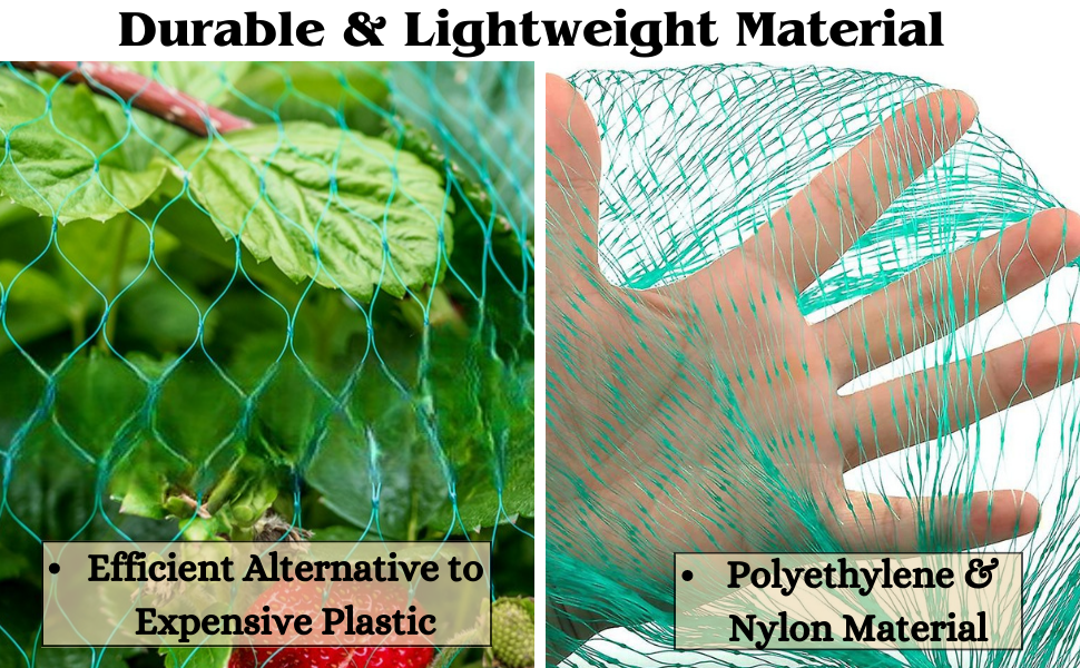 Requisite Needs 4m x 10m Green Garden Netting, Bird Netting Pond Plant