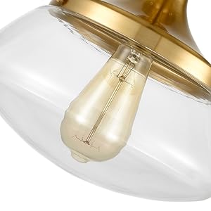 clear handblown glass shade