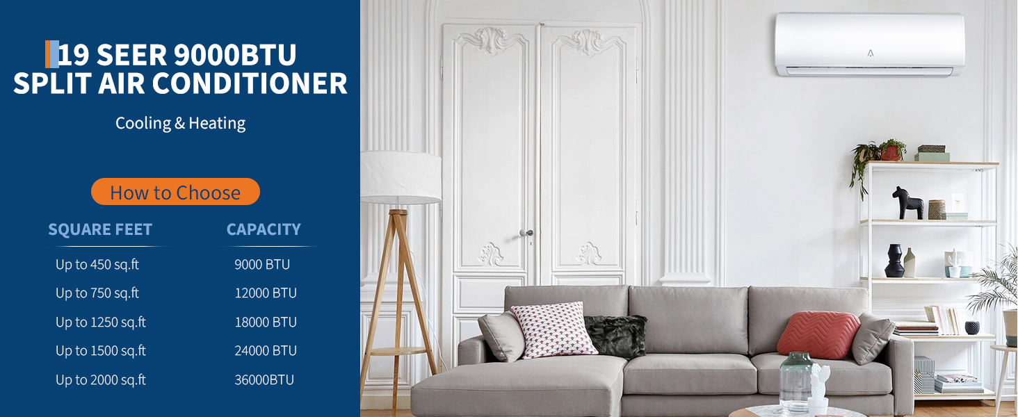 split air conditioner and heater