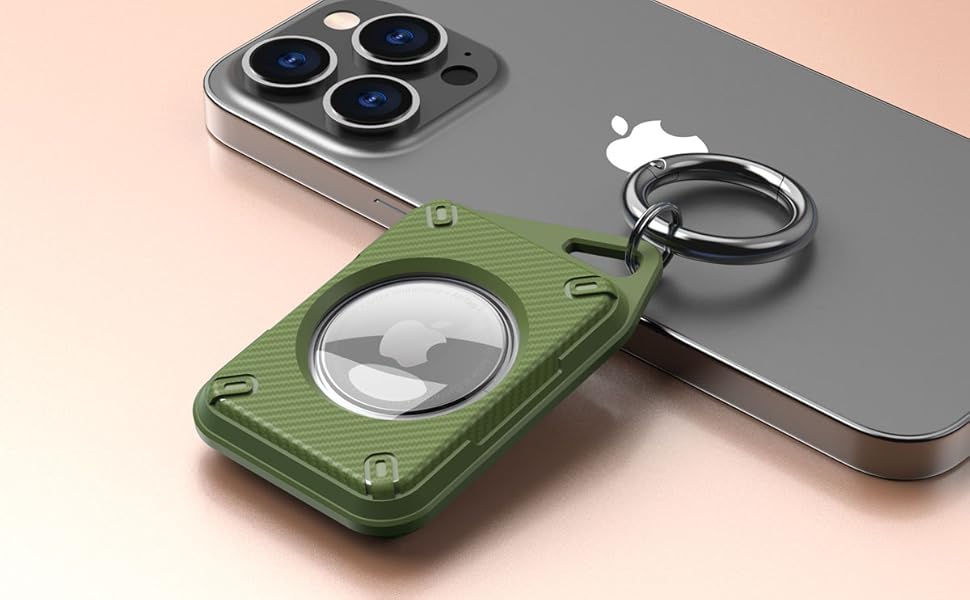 Apple キーリング レインボー Apple キーリング レインボー Rainbow Apple AirTag Holder