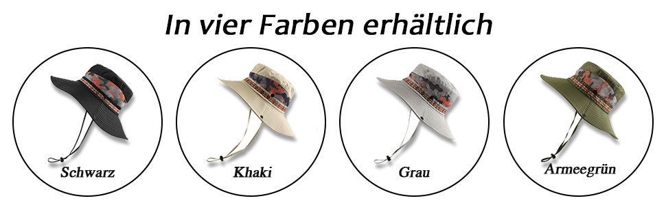 outdoor hut herren, outdoor hut damen, buschhut herren, buschhut mit kinnband, buschhut damen