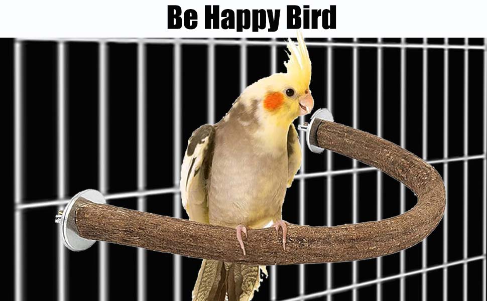 U-förmige natürliche Sitzstangen für Vögel