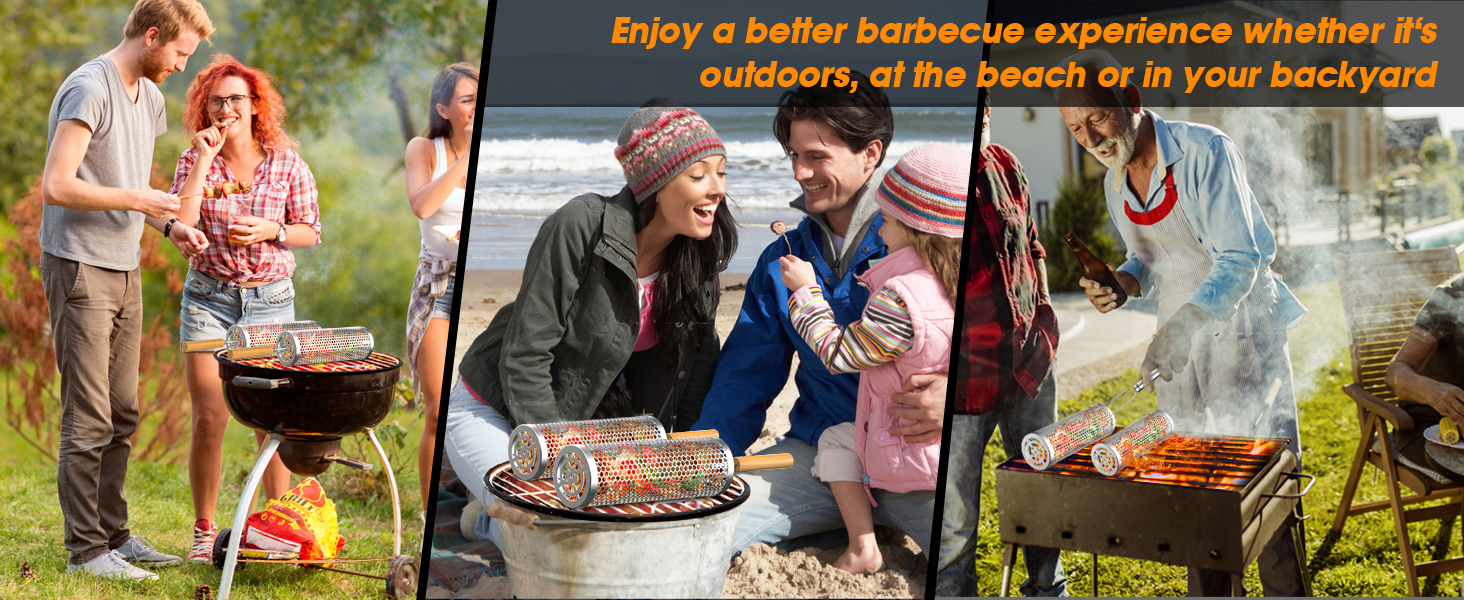 rolling bbq basket,Rolling BBQ Basket,Grill Baskets for Outdoor Grill,Outdoor BBQ Camping Picnic