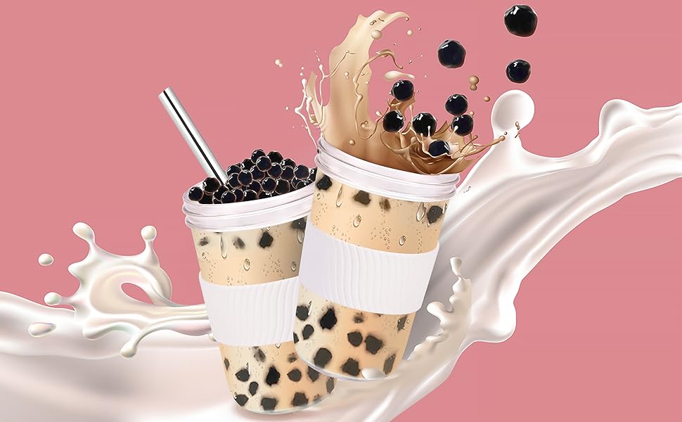 bubble tea glass