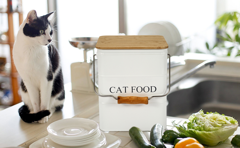 CAT FOOD DOG TREATS SNACKS STORAGE CONTAINER