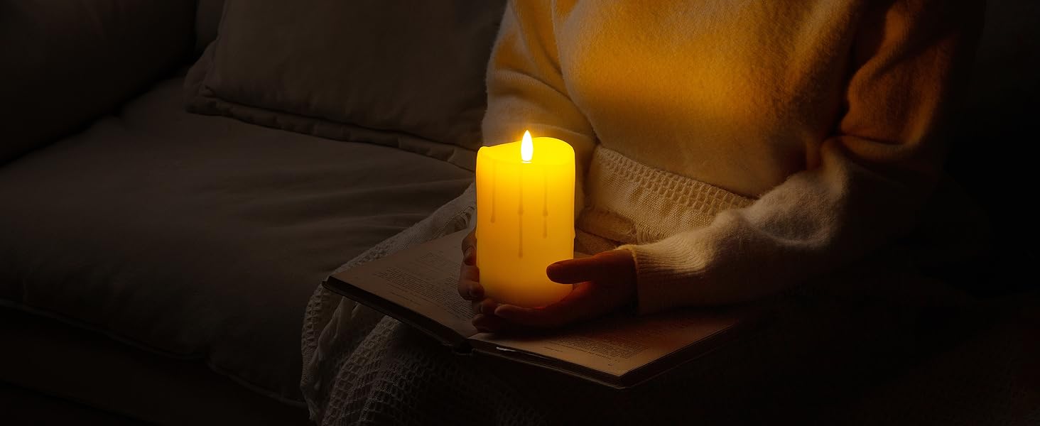 flameless pillar candles