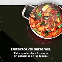 placa vitrocerámica; vitrocerámica; placa 4 fuegos; placa 4 zonas; placas de cocinar; placa Cecotec