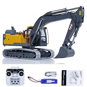 Amazon.com: wheelfun 1:14 Double E RC Excavator Model for