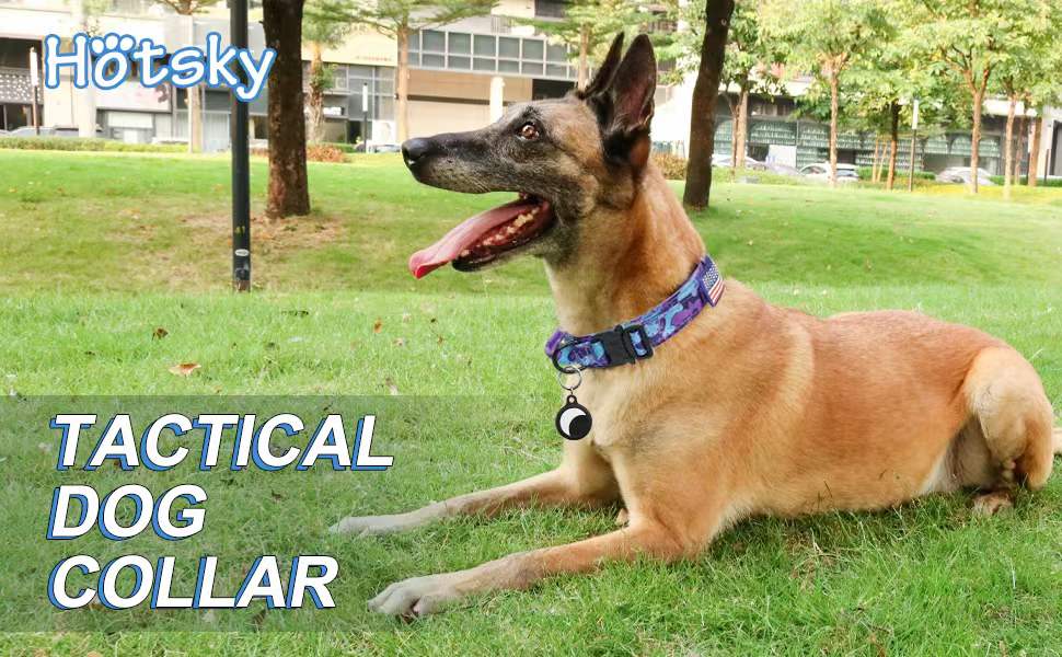 Hotsky Tactical Dog Collar and Leash Set, Heavy Duty