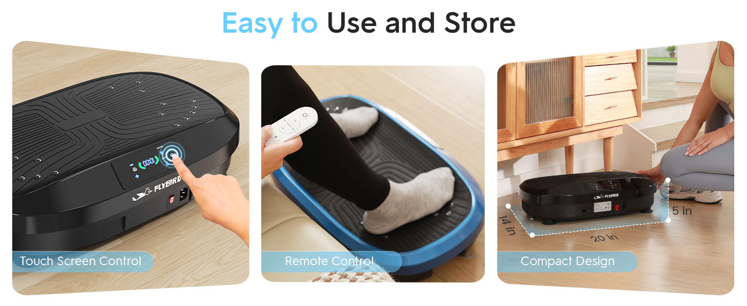 FLYBIRD Vibration Plate Exercise Machine, Lymphatic