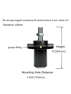 Amazon.com : q&p Bracket Spindle Assembly Replaces Dixie