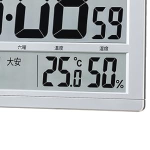 美品/SEIKO　時計　SQ433S セイコー SEIKO 大型液晶電波掛置兼用時計 (1個) 品番：SQ433S