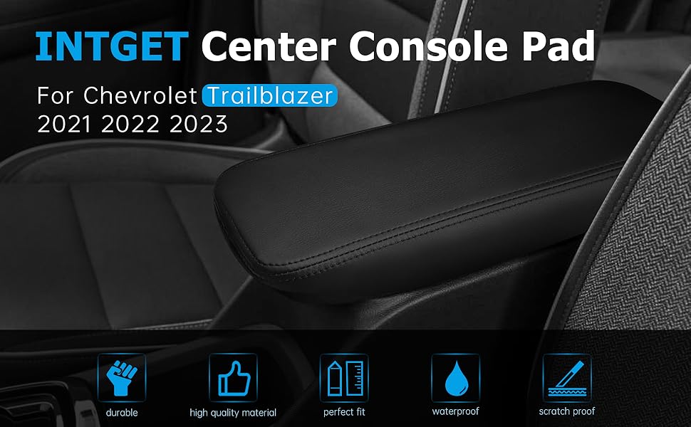 INTGET Car Center Console Armrest Cover for Chevrolet Chevy