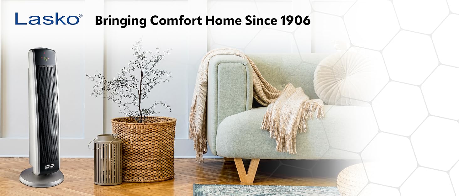 Lasko Oscillating Digital Ceramic Tower Heater for Home