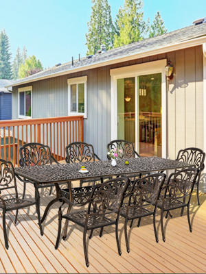 Outdoor Table and Chairs for 8 Person