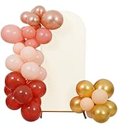 Peomeise 6FT Wedding Arch Cover，Beige Arch Backdrop Cover Stretchy Spandex Backdrop Stand Covers ...