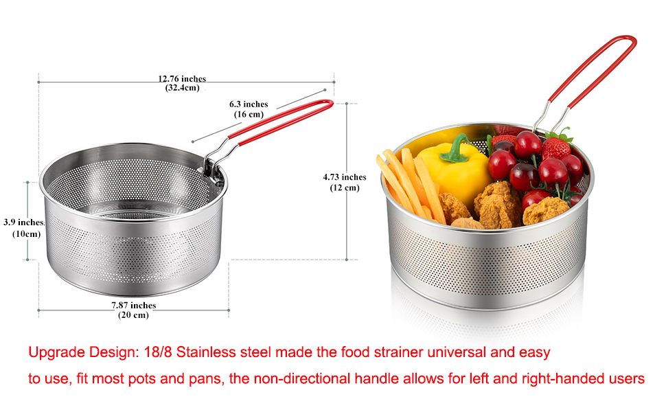pasta strainer insert for pot strainers for kitchen noodle strainer pasta pot with strainer basket 