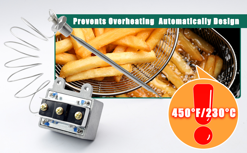 Automatic Reset PP10084 High Limit Thermostat Fryer Switch
