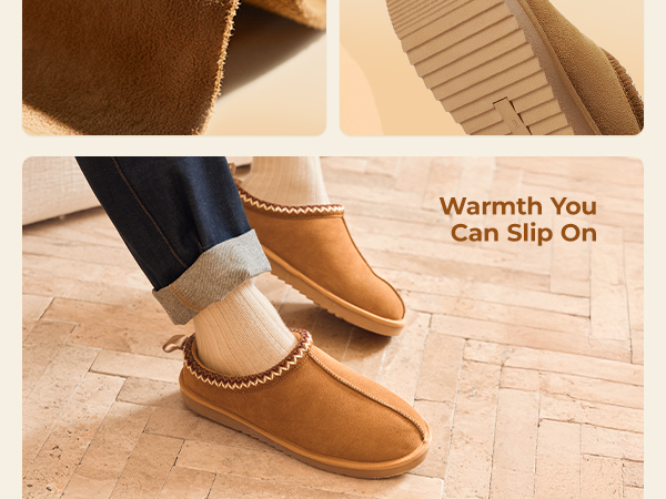 Amazon.com | DREAM PAIRS Men's Fuzzy Cozy Slippers Genuine