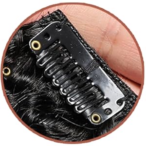 clips in human hair extensions for black women kinky straight