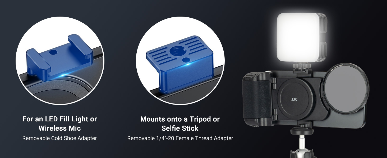 (1+1) 67mm Magnetic Phone Lens Filter Adapter + Phone Snap Grip